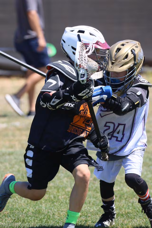 Lacrosse players action
